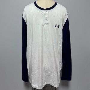 *NWT* Men's Under Armour LS Infrared Henley Style Shirt, Size L